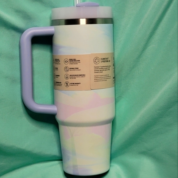 Brand New Stanley 30 oz. Quencher H2.0 FlowState Tumbler Cool Serene Brushstroke - Picture 2 of 4